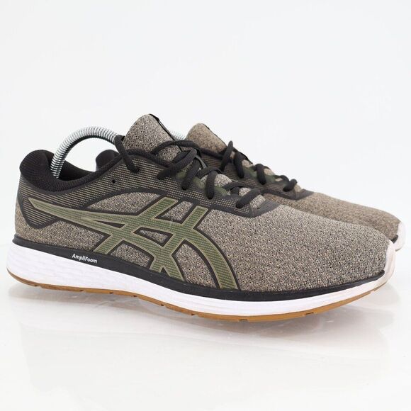 Asics Patriot 11 Mens 9.5 Olive Canvas Mesh Low Top Running Shoes - Picture 1 of 12